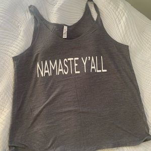 Namaste y’all tank top size M